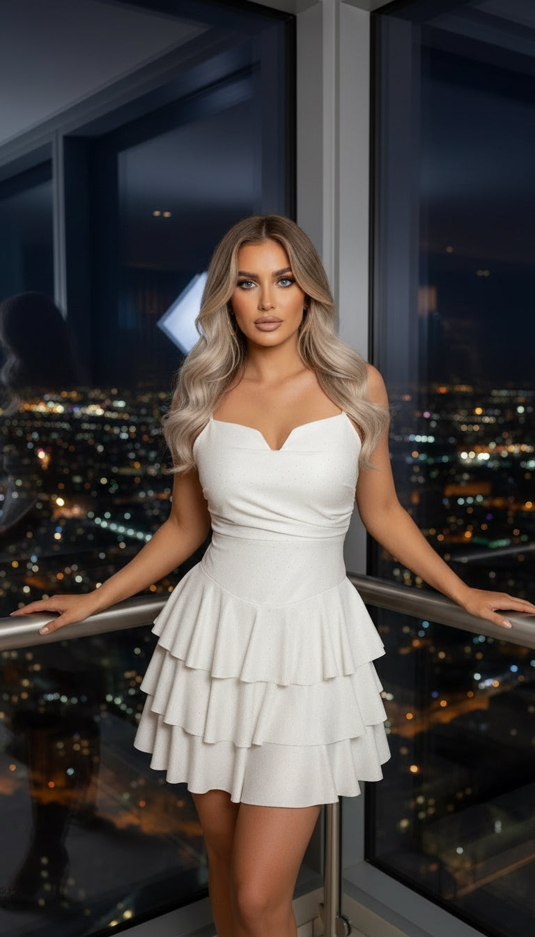 ROCHIE EVELINE ALBA CU STRASURI