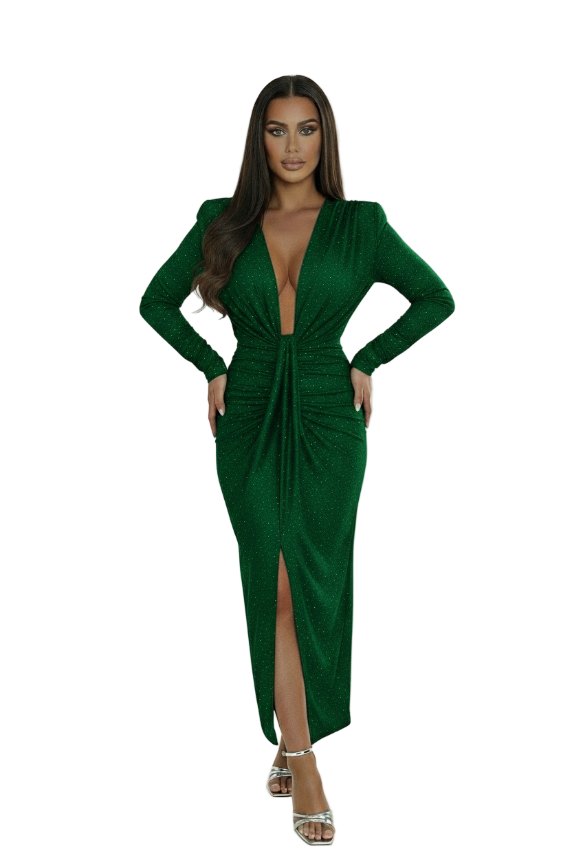 ROCHIE MODELATOARE VIVIENNE VERDE SMARALD CU STRASURI