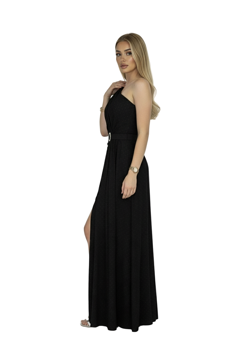 ROCHIE DHALIA NEAGRA CU STRASURI