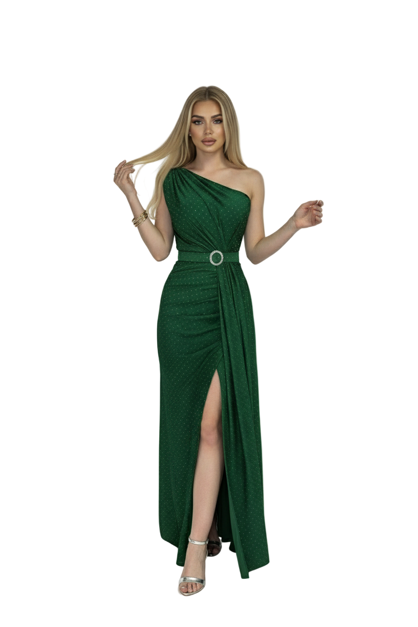 ROCHIE DHALIA VERDE CU STRASURI