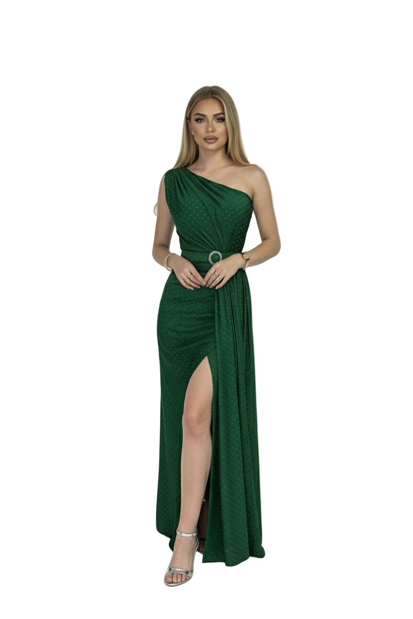 ROCHIE DHALIA VERDE CU STRASURI