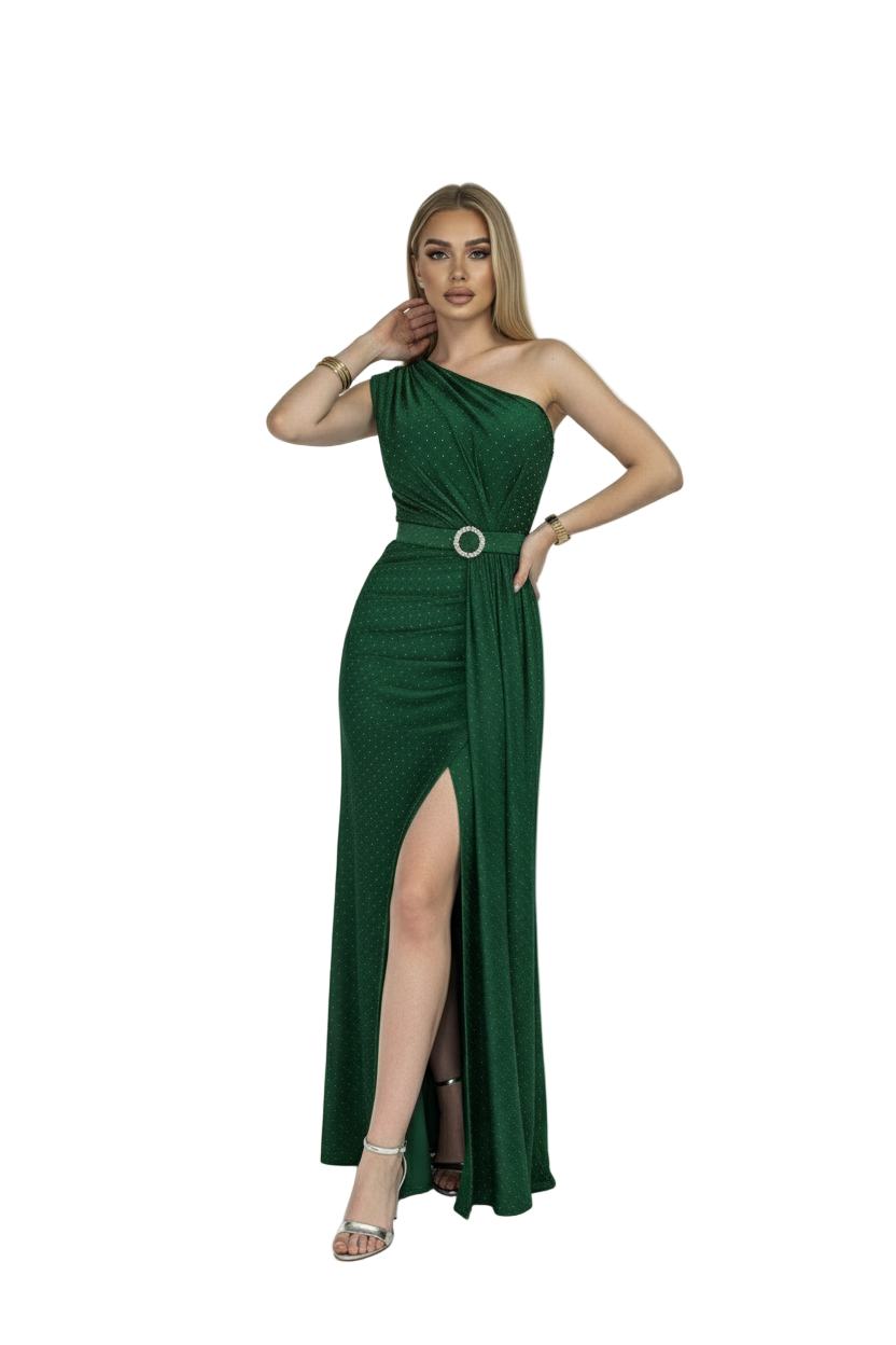 ROCHIE DHALIA VERDE CU STRASURI