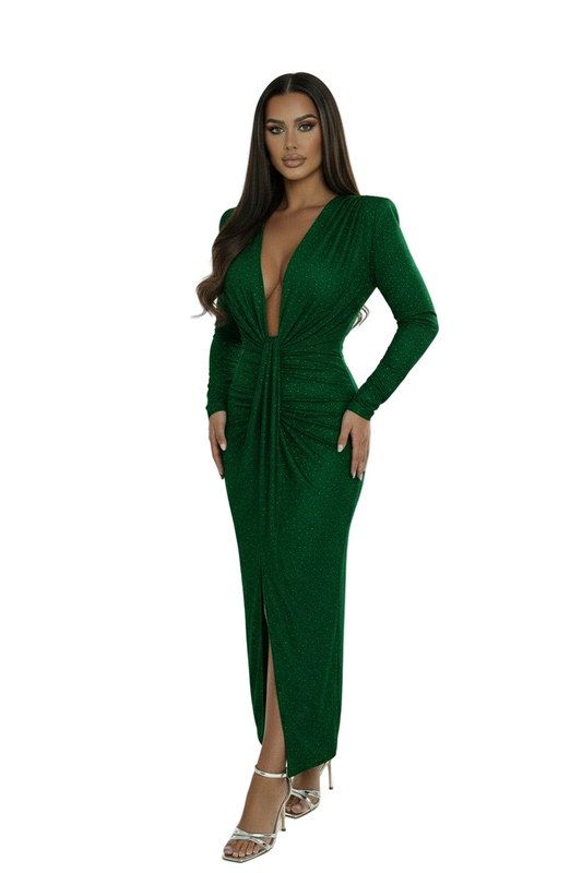 ROCHIE MODELATOARE VIVIENNE  VERDE SMARALD CU STRASURI